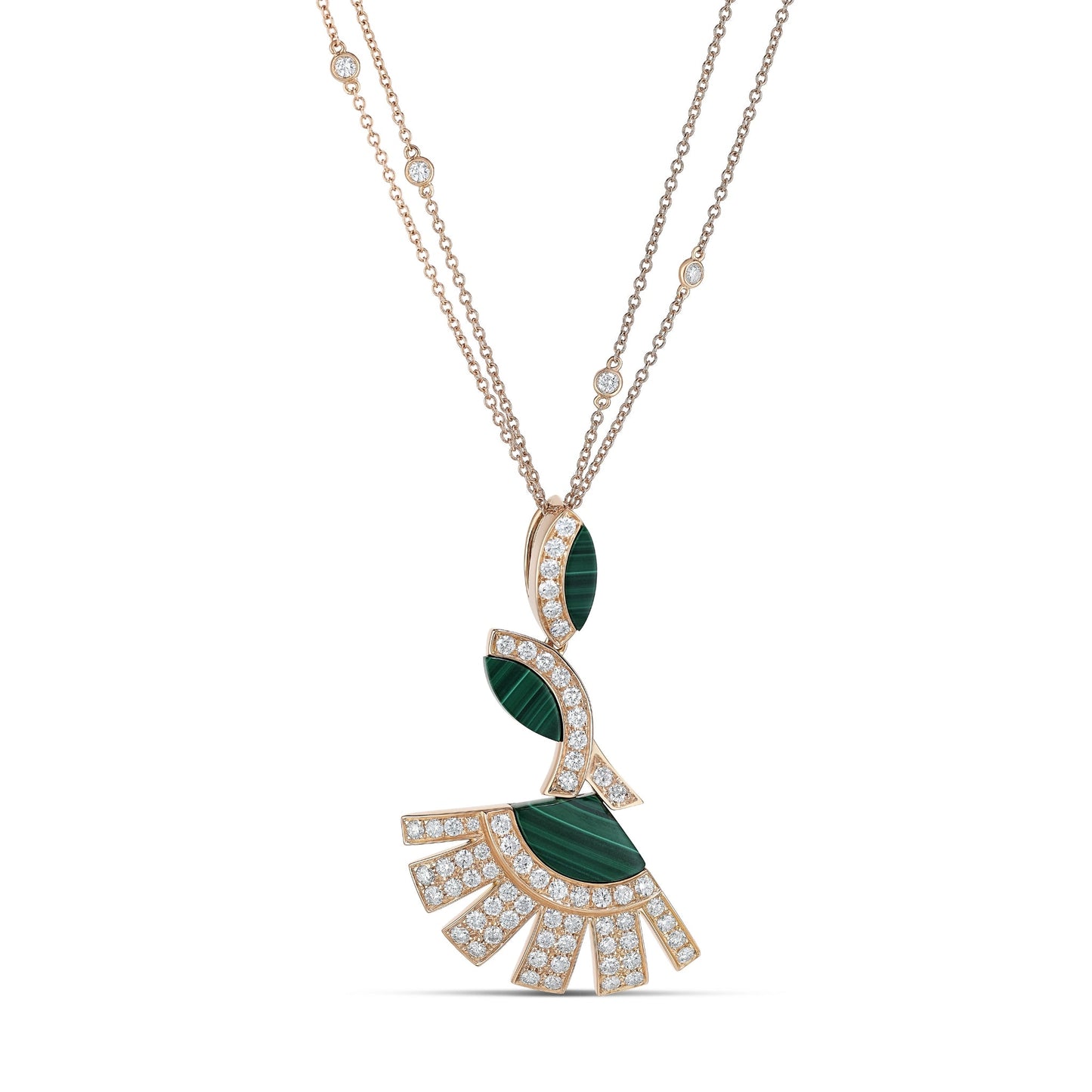 Daisy Necklace - Malachite