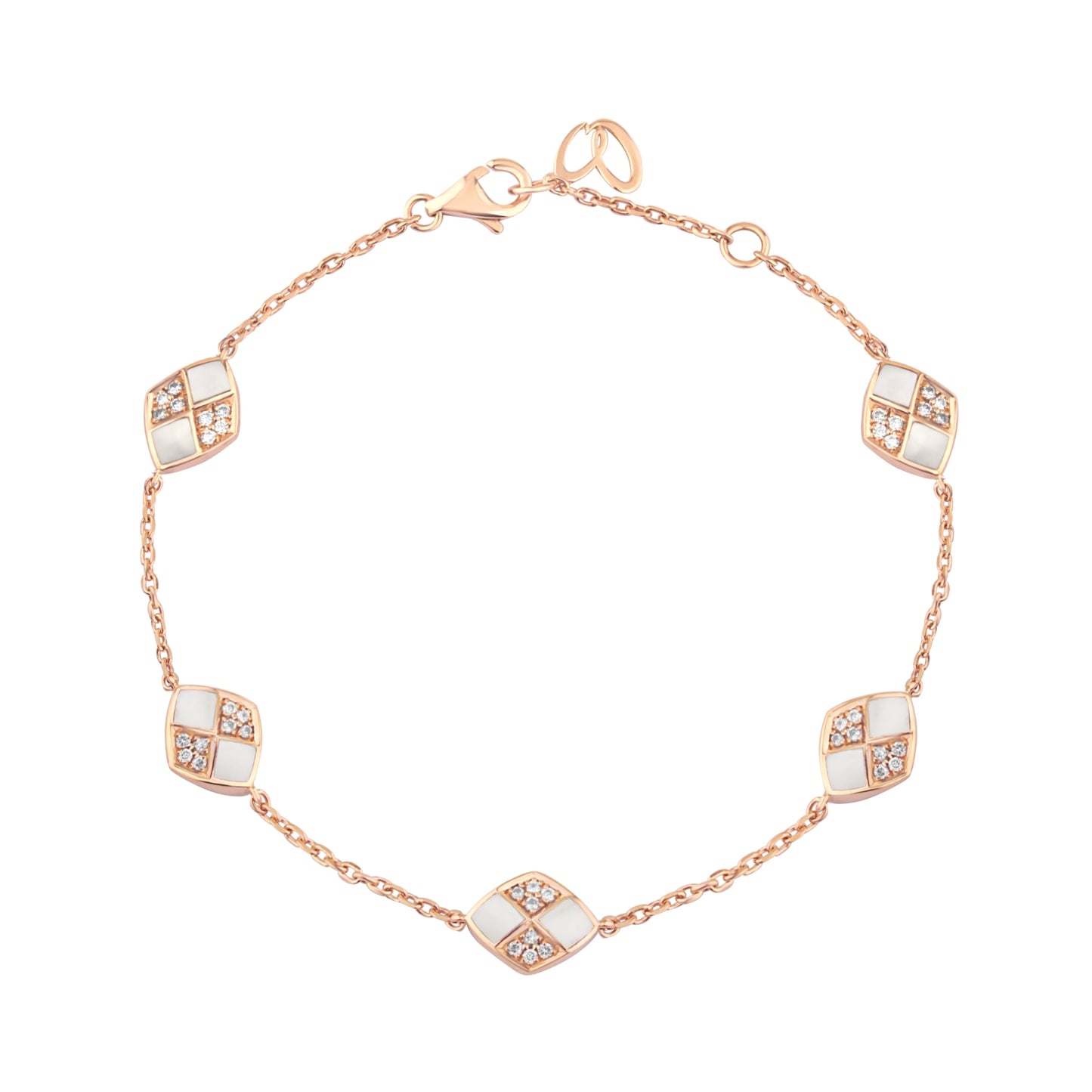 خلخال جيوماتريكا مع ممسحة وألماس