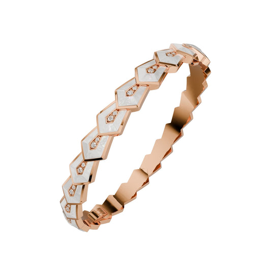 Art Deco Eternity MOP Bangle