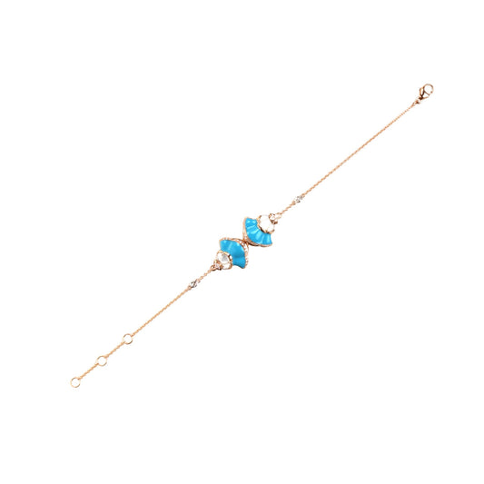 Bracelet With Diamond, MOP & Enamel