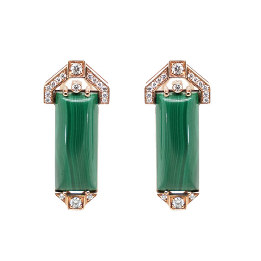 Noi Gioielli Malachite Earrings