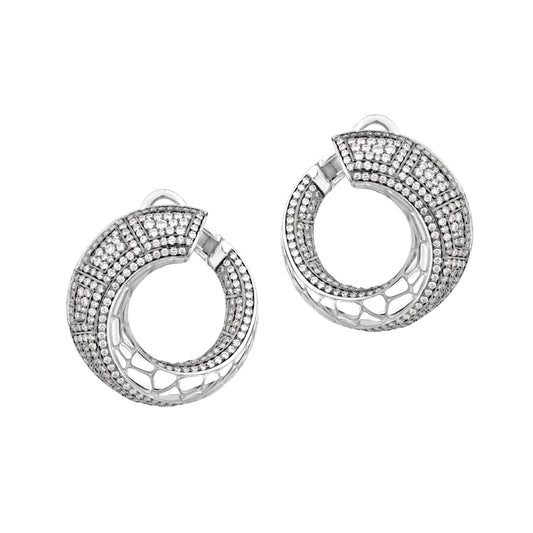 Coccopelli Diamond Earrings, White Gold