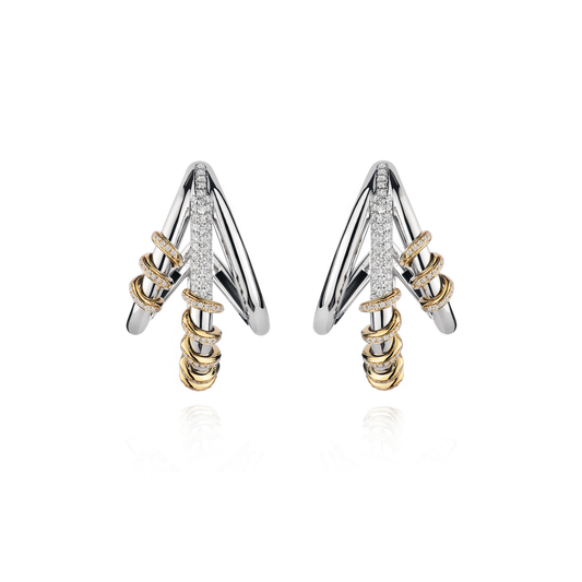 18 KT Gold Circe Sleek Earrings