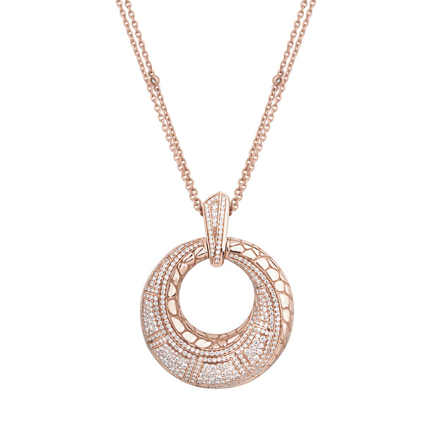Coccopelli Diamond Pendant, Small Rose Gold