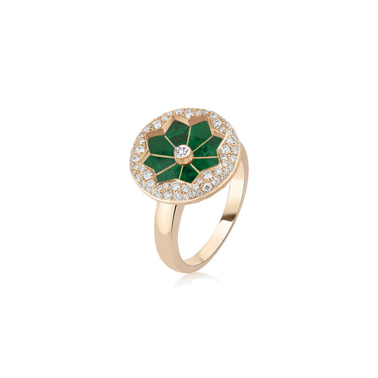 Rose Malachite Ring