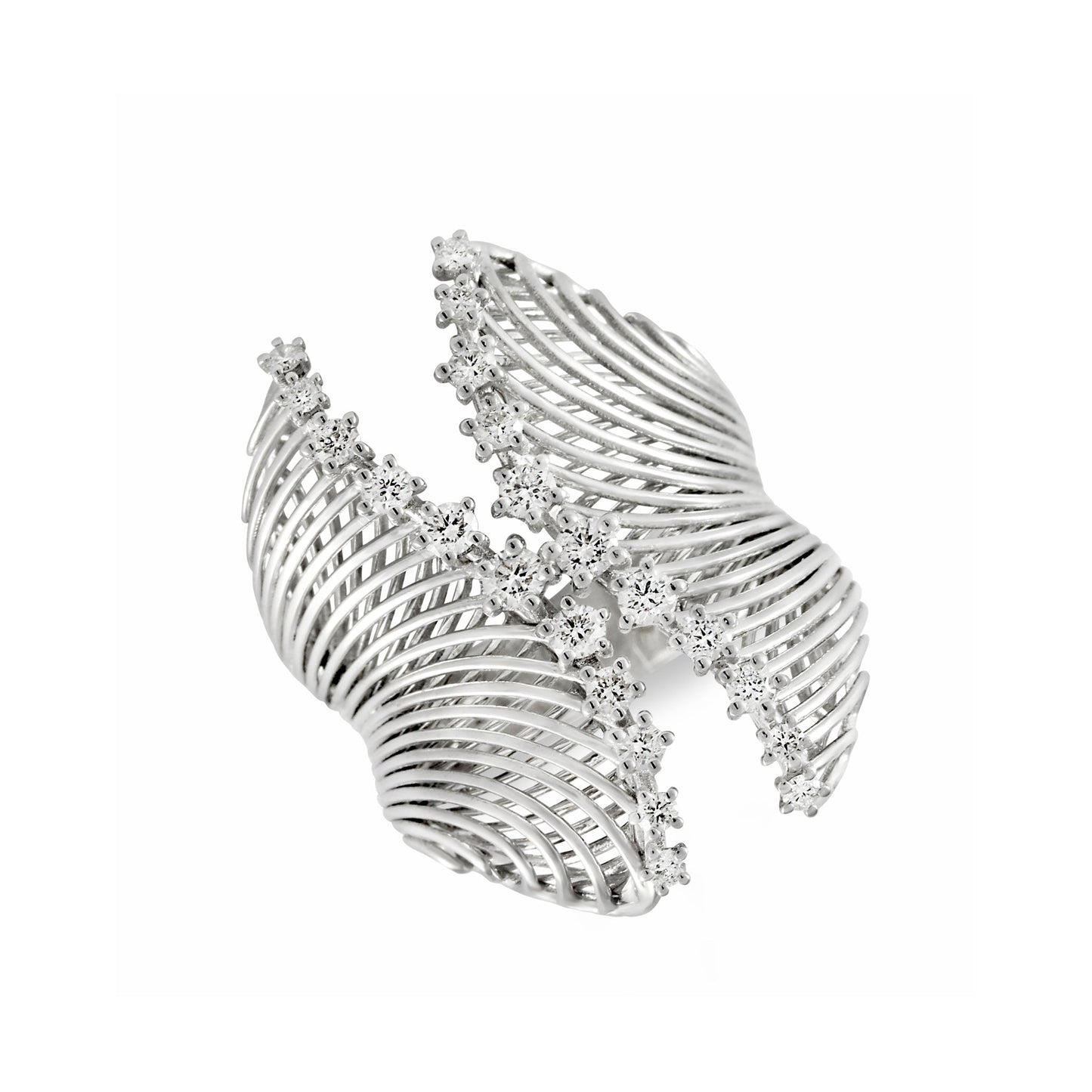 Under The Sea Open Ring, White Gold