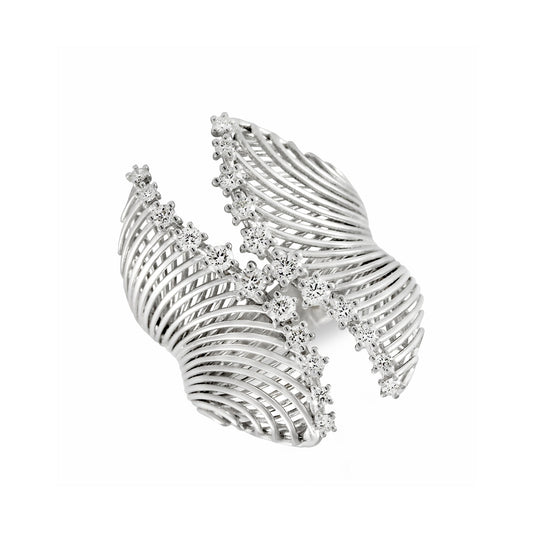 Under The Sea Open Ring, White Gold