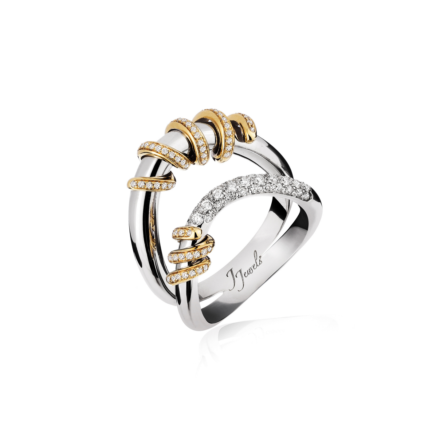 18 KT White Gold Circe Elegant Ring