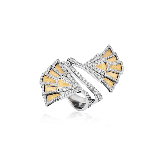 18 KT Gold Sofia Contrarie Ring